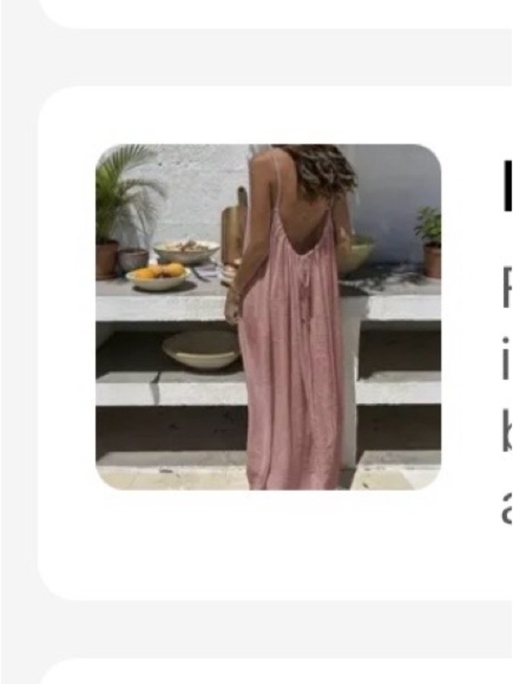 Women’s Sleeveless V-Back Maxi Dress in Dusty Pink